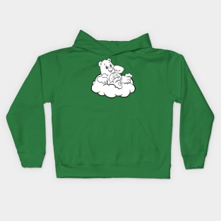 sleep in the clouds Kids Hoodie